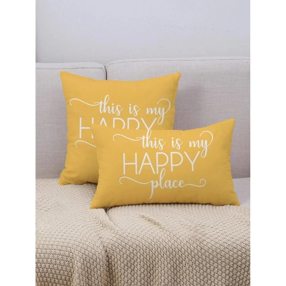 NEW SHEIN 1pc‎ Slogan Graphic Throw Pillow Case Size 20x12inch